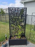 Ashley Furniture Dovelina Tranquilbreeze Metal Planter Box with Trellis &...